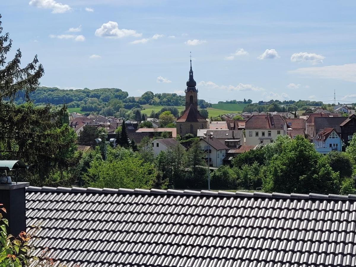 Ferienwohnung Kraichgaublick Angelbachtal Buitenkant foto